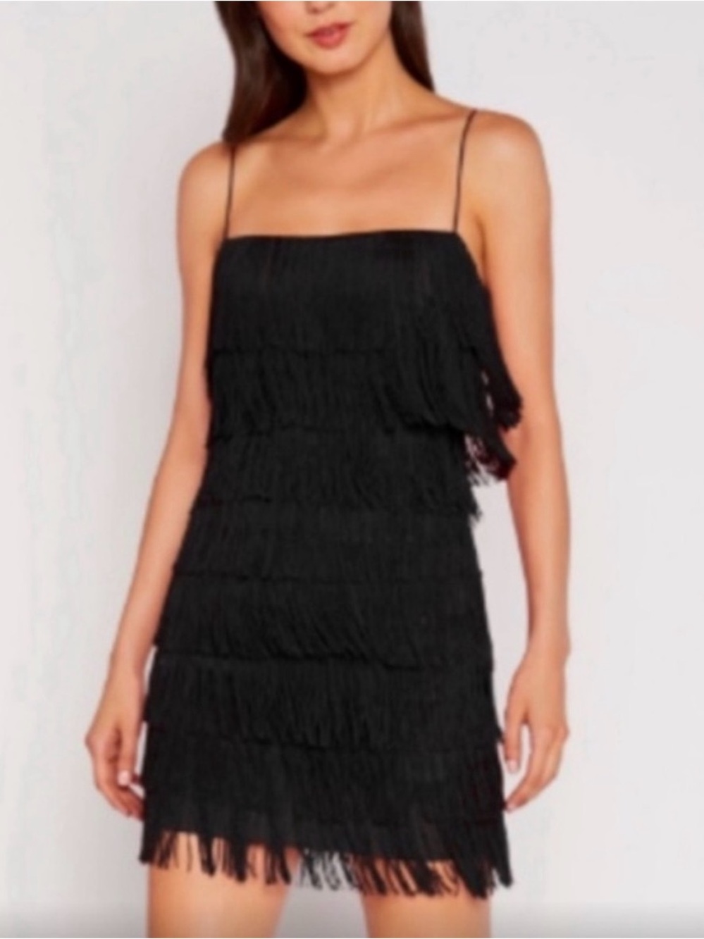 Likely Alice Dress- black fringe